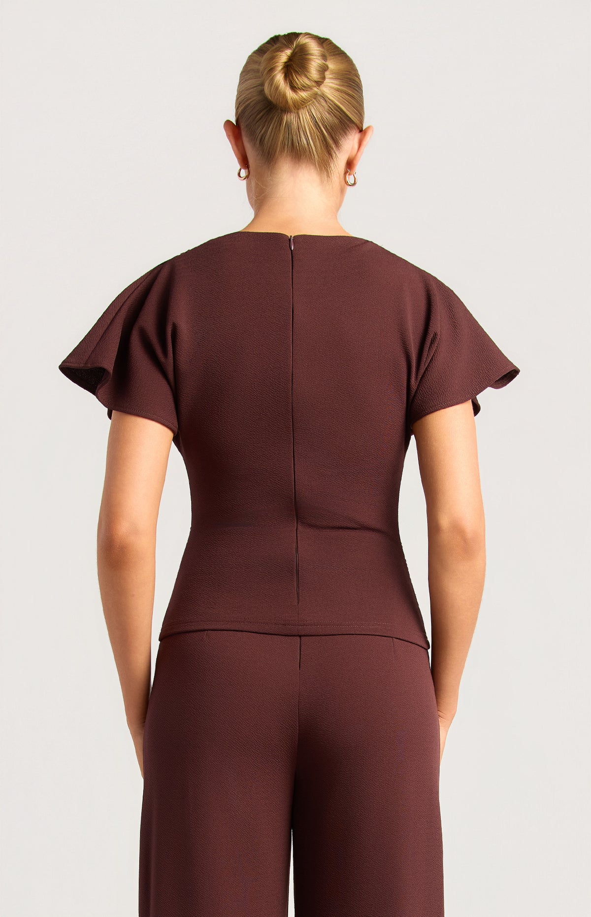 Zeena Short Sleeve Top - Mulberry
