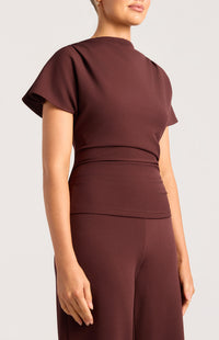 Zeena Short Sleeve Top - Mulberry