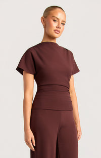 Zeena Short Sleeve Top - Mulberry