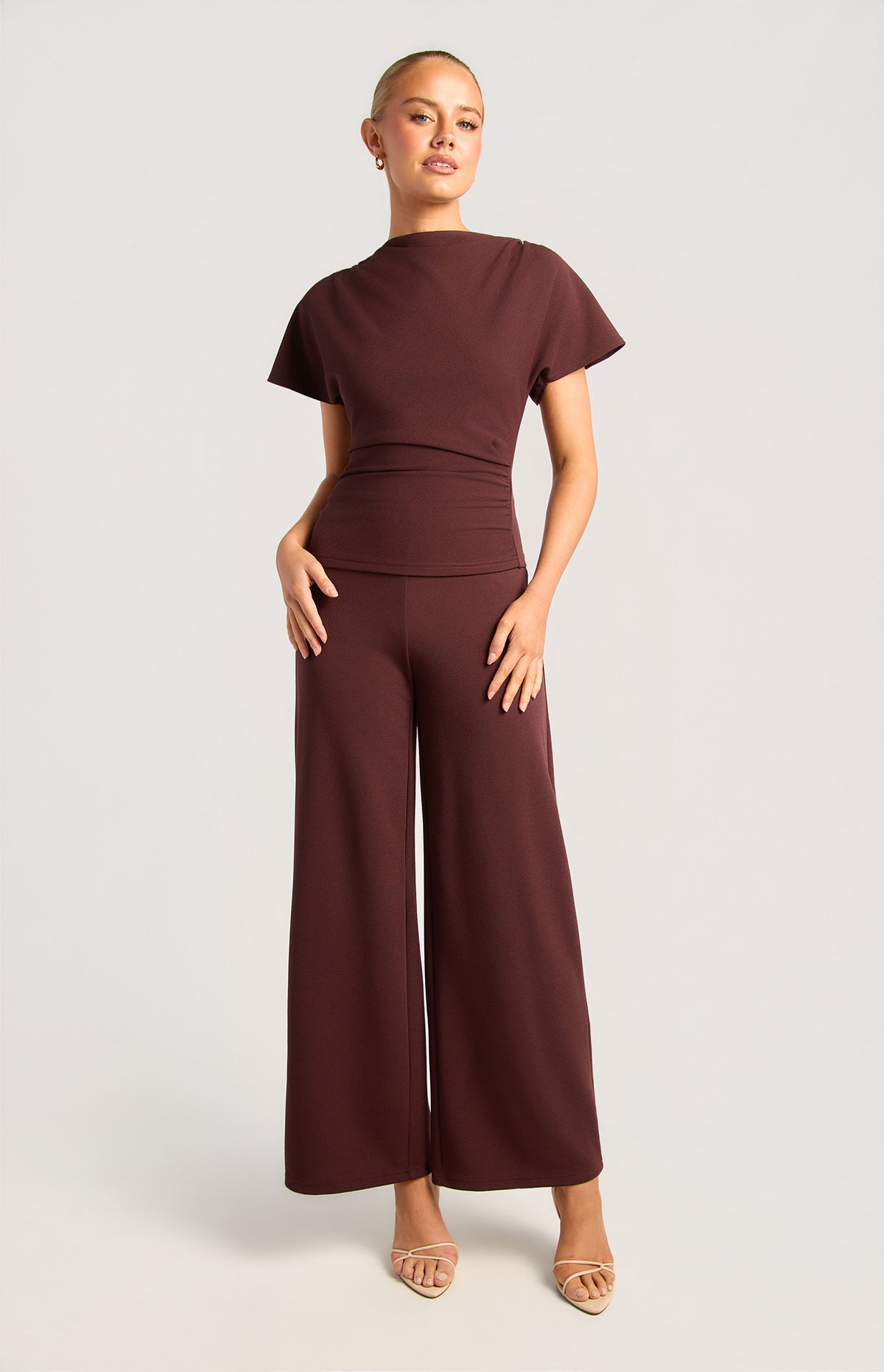 Zeena Short Sleeve Top - Mulberry