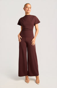 Zeena Short Sleeve Top - Mulberry