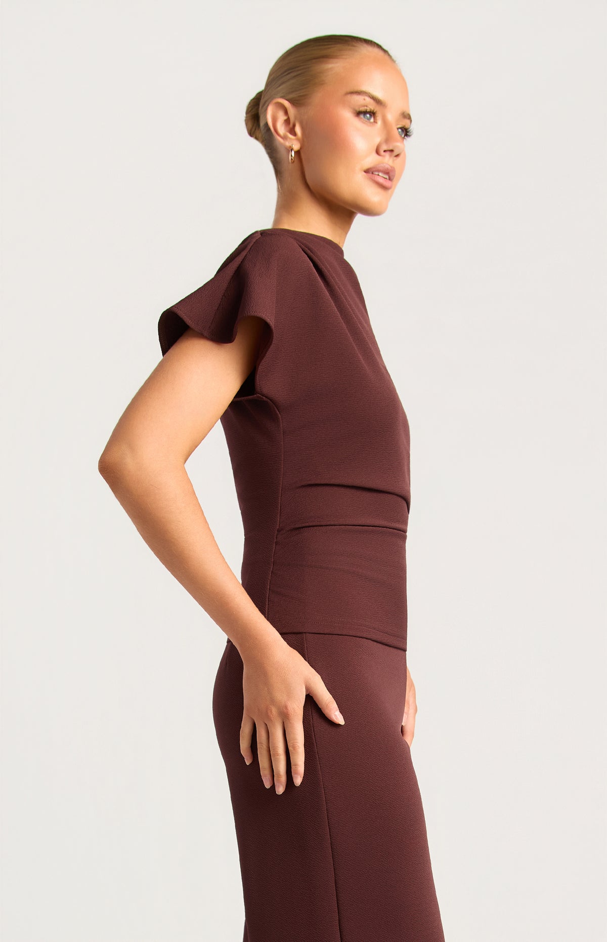 Zeena Short Sleeve Top - Mulberry
