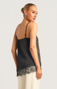 Tove Satin Top - Black