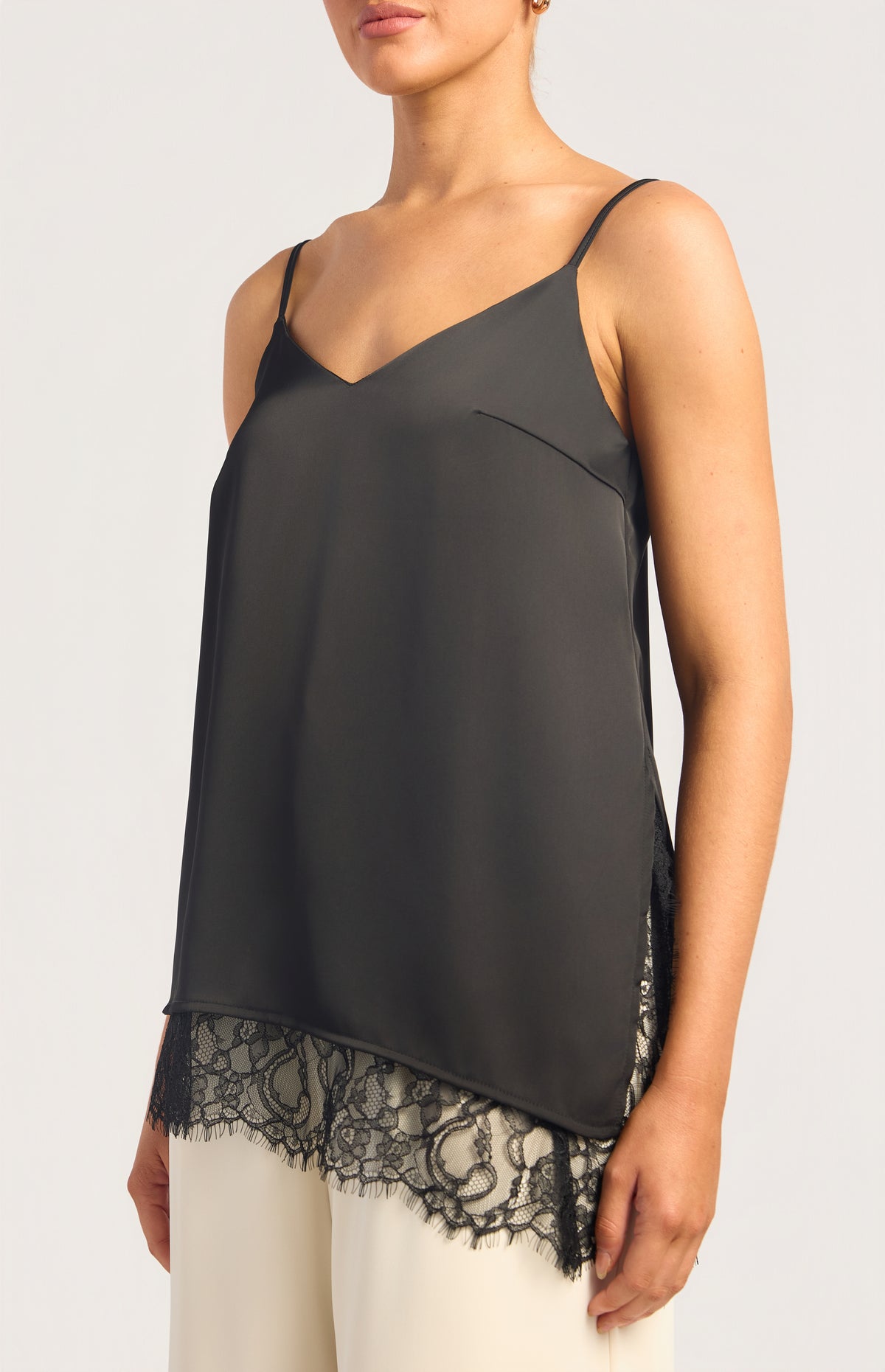 Tove Satin Top - Black