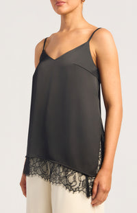 Tove Satin Top - Black