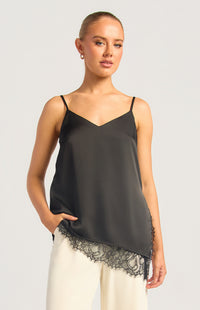 Tove Satin Top - Black