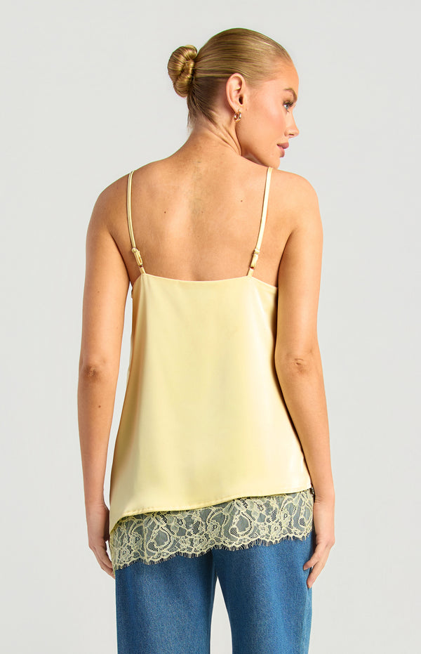 Tove Satin Top - Butter