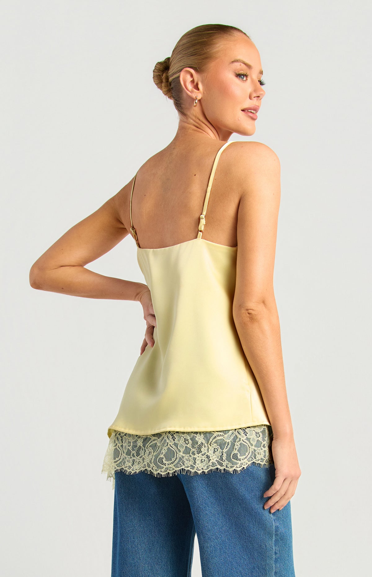 Tove Satin Top - Butter