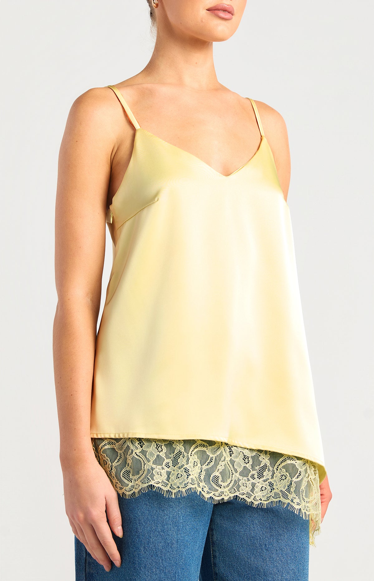 Tove Satin Top - Butter