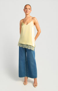 Tove Satin Top - Butter