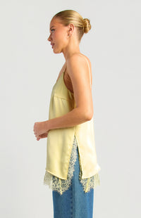 Tove Satin Top - Butter