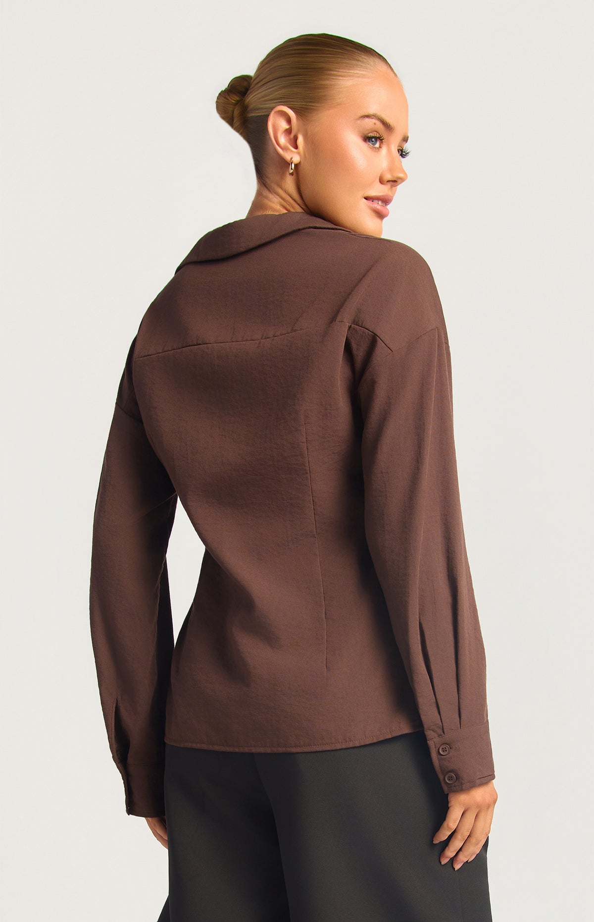 Arnie Button-Up Shirt - Espresso