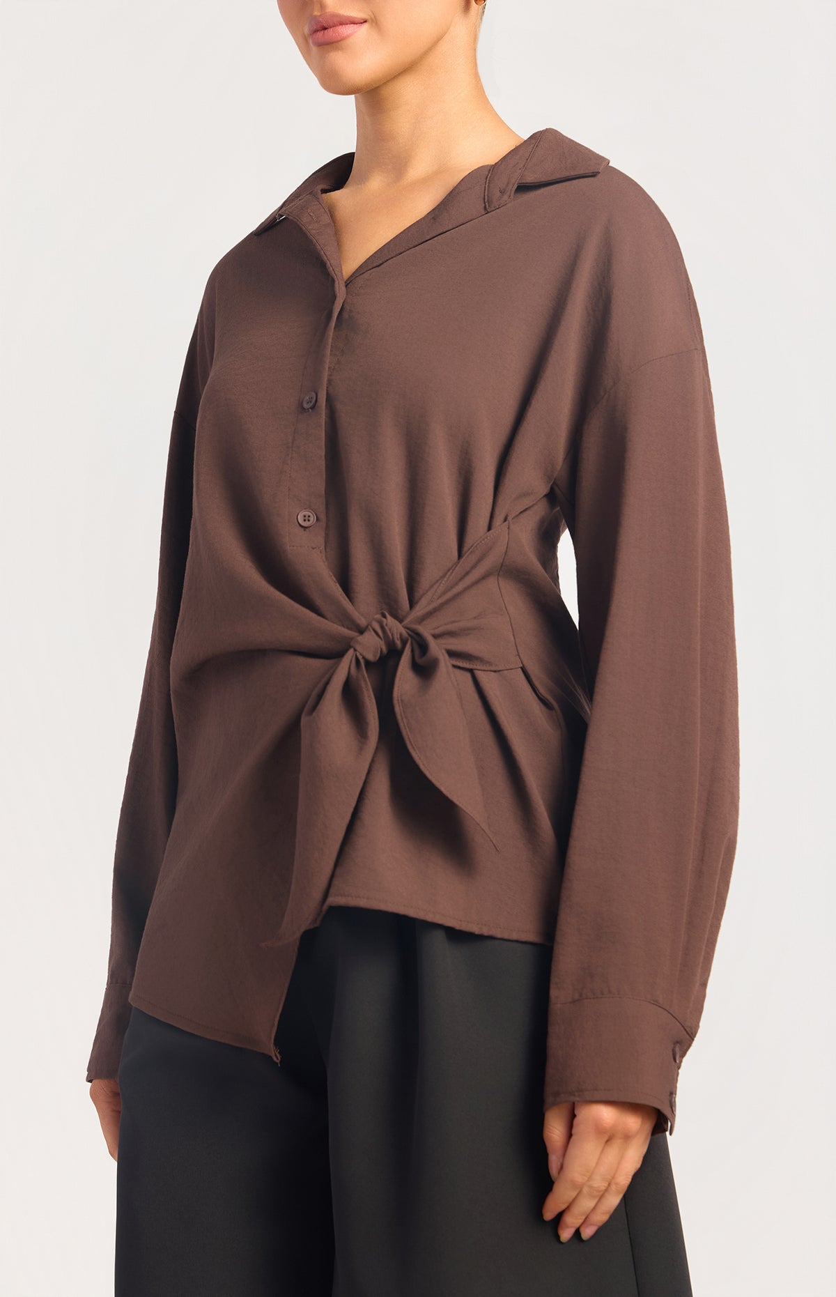 Arnie Button-Up Shirt - Espresso