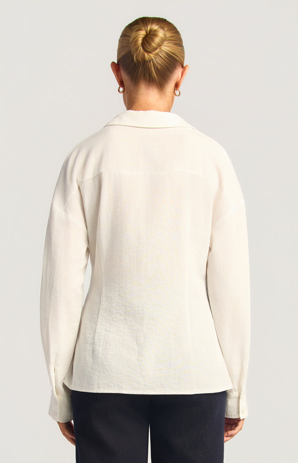 Arnie Button-Up Shirt - White