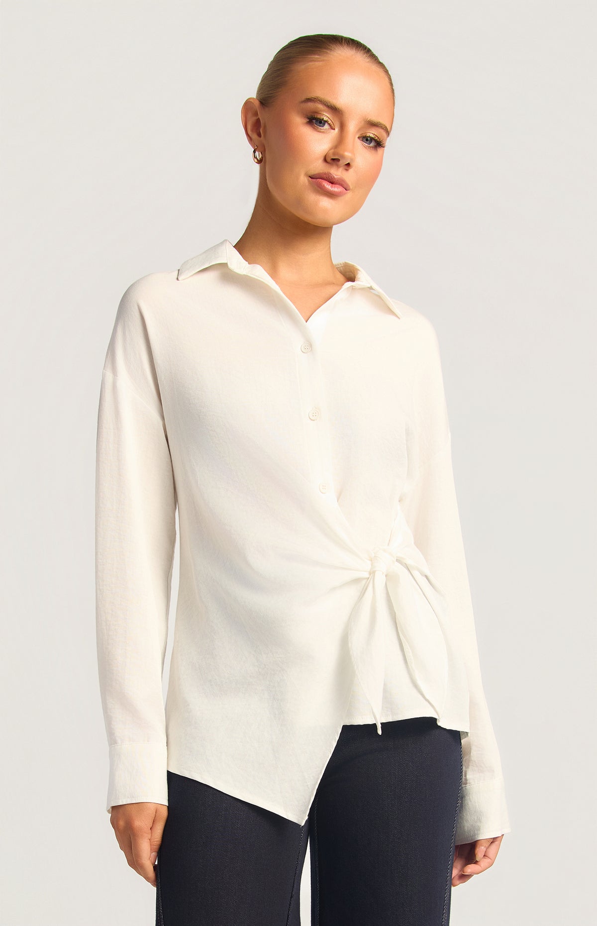 Arnie Button-Up Shirt - White