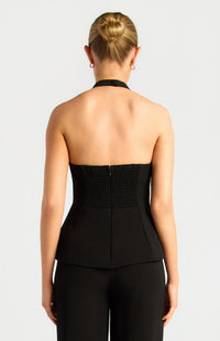 Tarlie Vest Top - Black