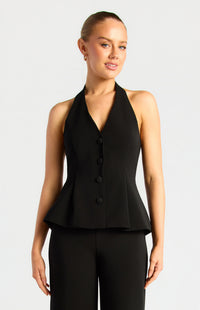 Tarlie Vest Top - Black