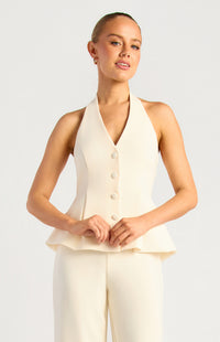 Tarlie Vest Top - Bone