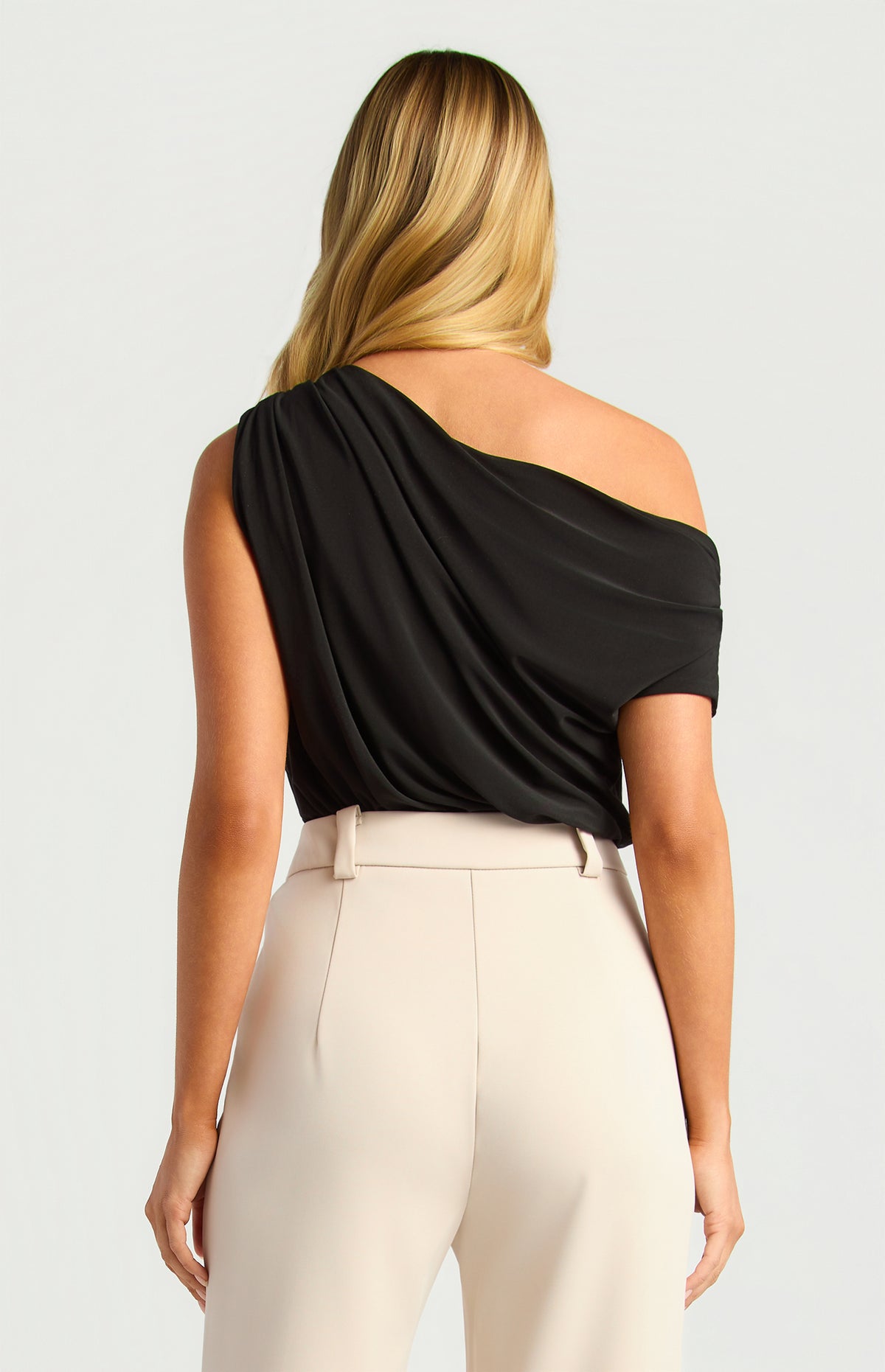 Gretal One-Shoulder Top - Black