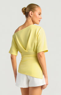Milani Off-Shoulder Top - Lemon