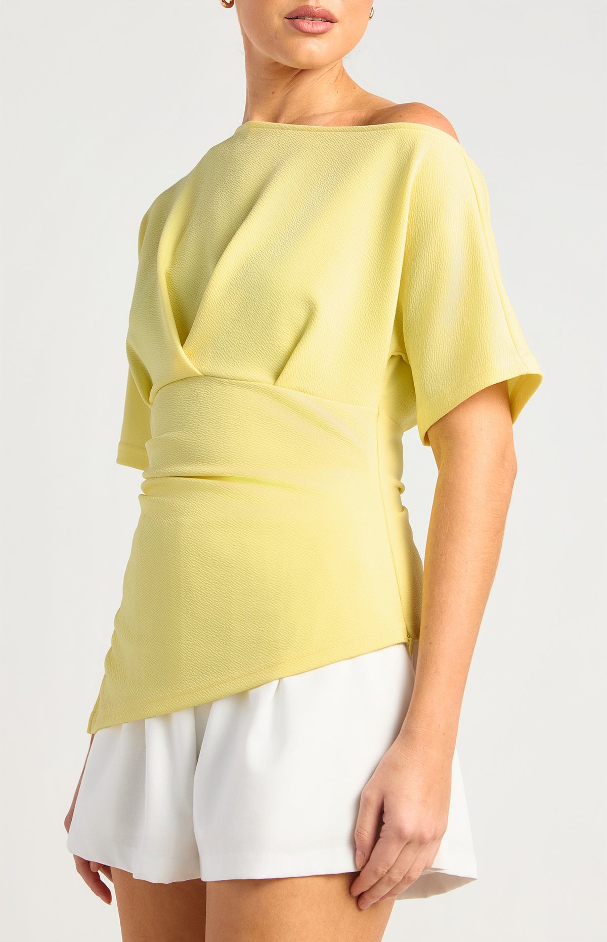 Milani Off-Shoulder Top - Lemon