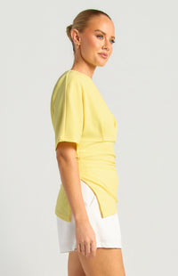Milani Off-Shoulder Top - Lemon