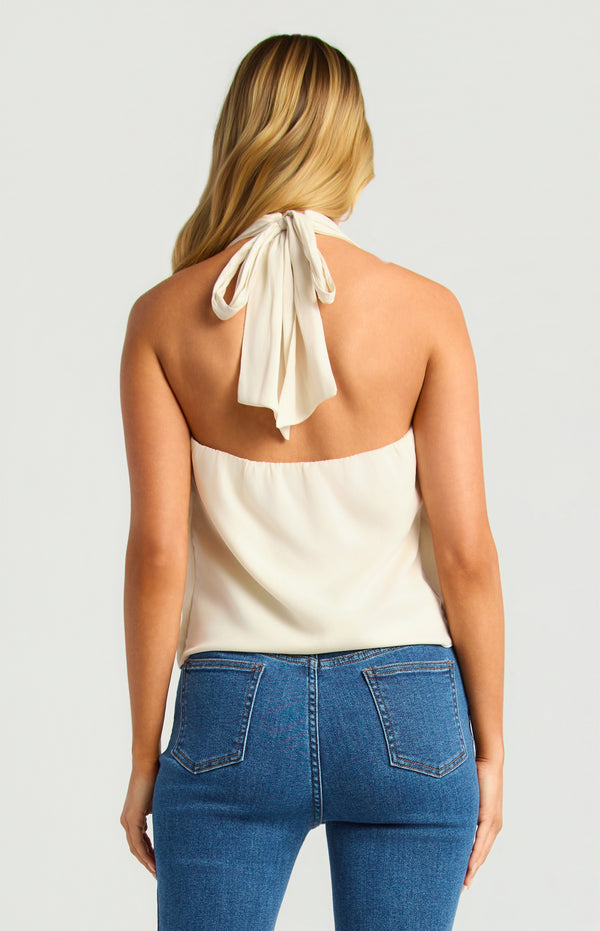 Imme Halter Top - Bone
