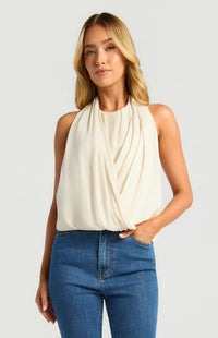 Imme Halter Top - Bone