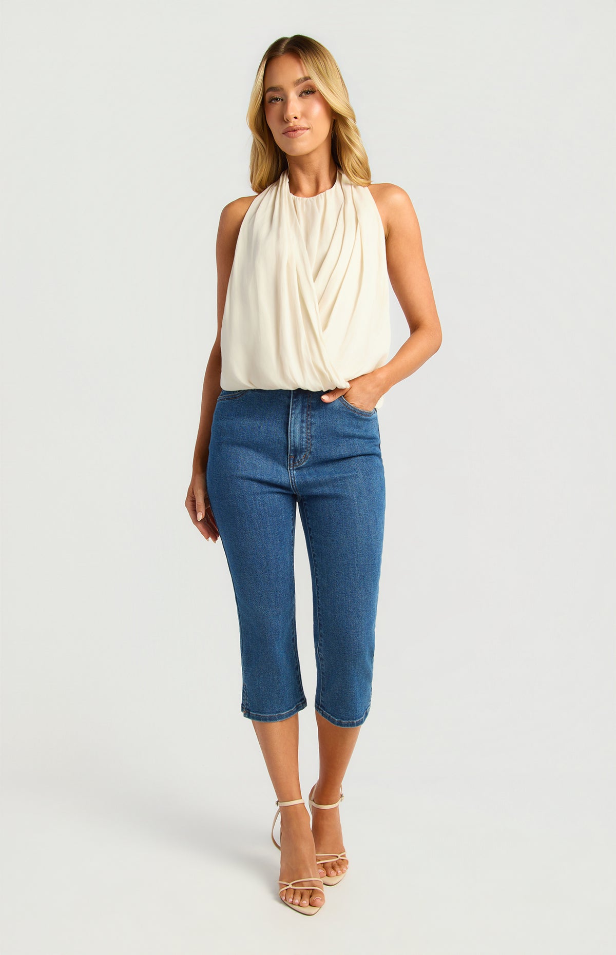 Imme Halter Top - Bone