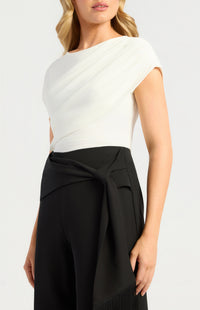 Peta Short Sleeve Top - White