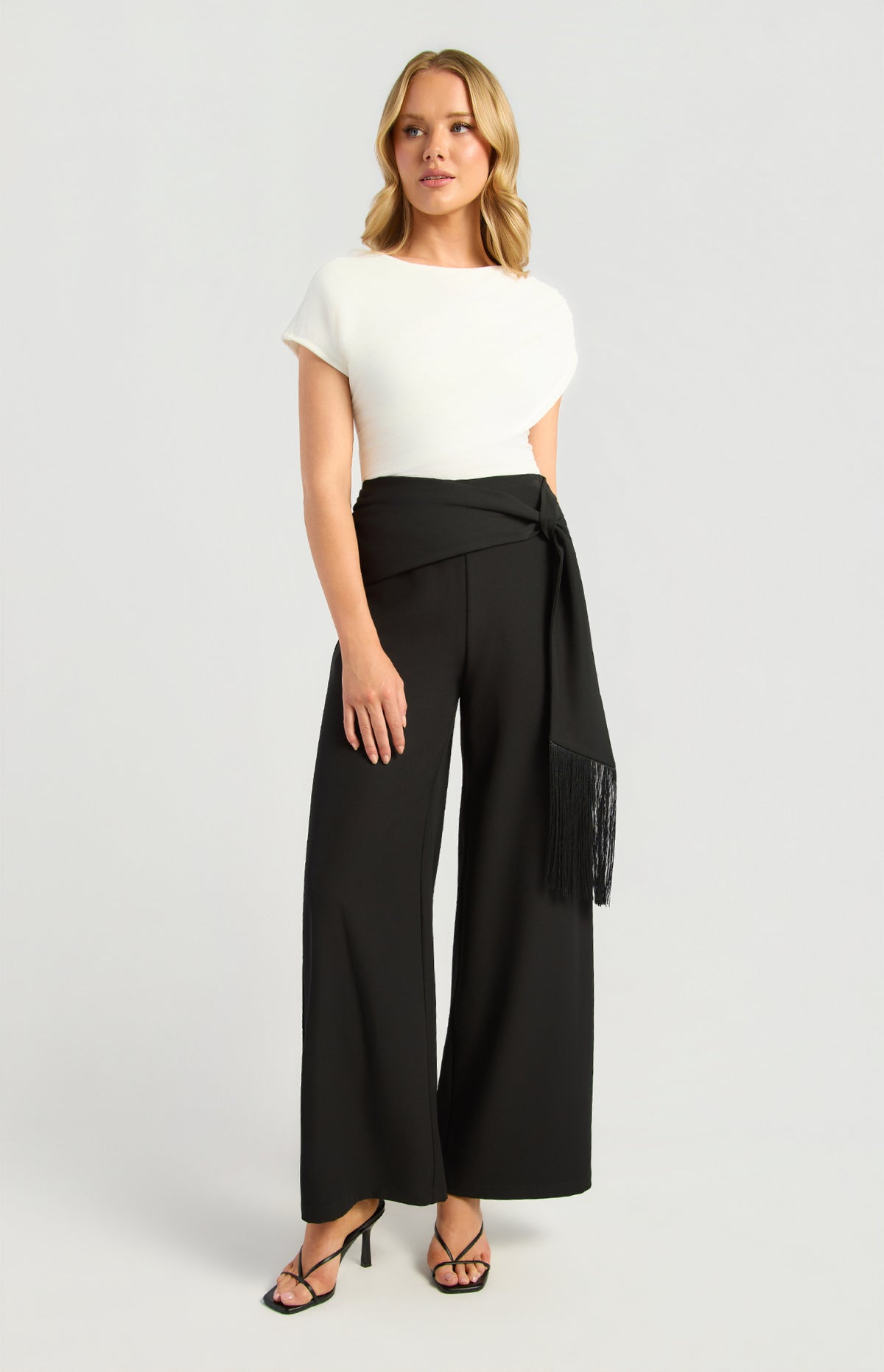 Peta Short Sleeve Top - White
