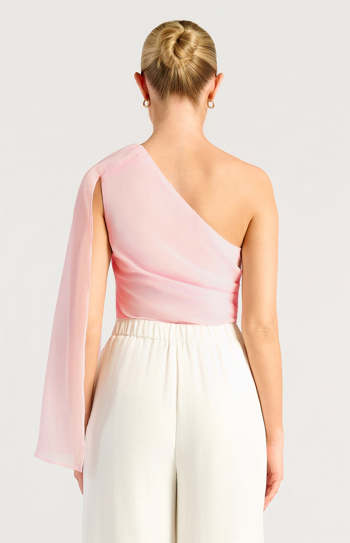 Zella One-Shoulder Top - Soft Pink