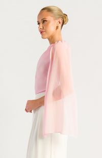 Zella One-Shoulder Top - Soft Pink