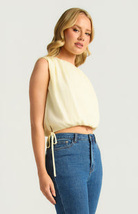 Joanna Sleeveless Top - Butter