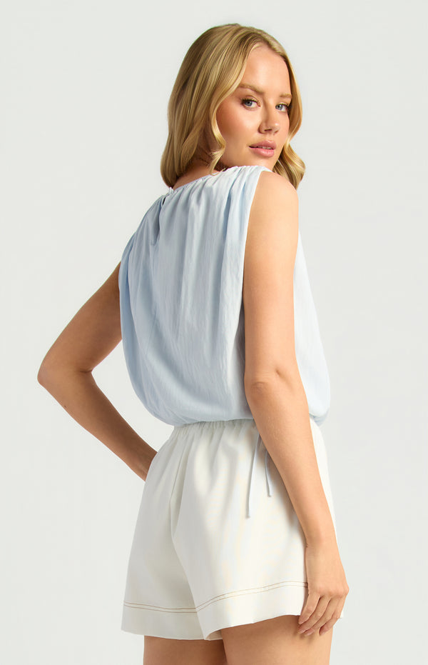 Joanna Sleeveless Top - Pale Blue