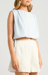 Joanna Sleeveless Top - Pale Blue