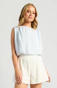 Joanna Sleeveless Top - Pale Blue