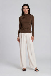 Margot Long Sleeve Top - Espresso