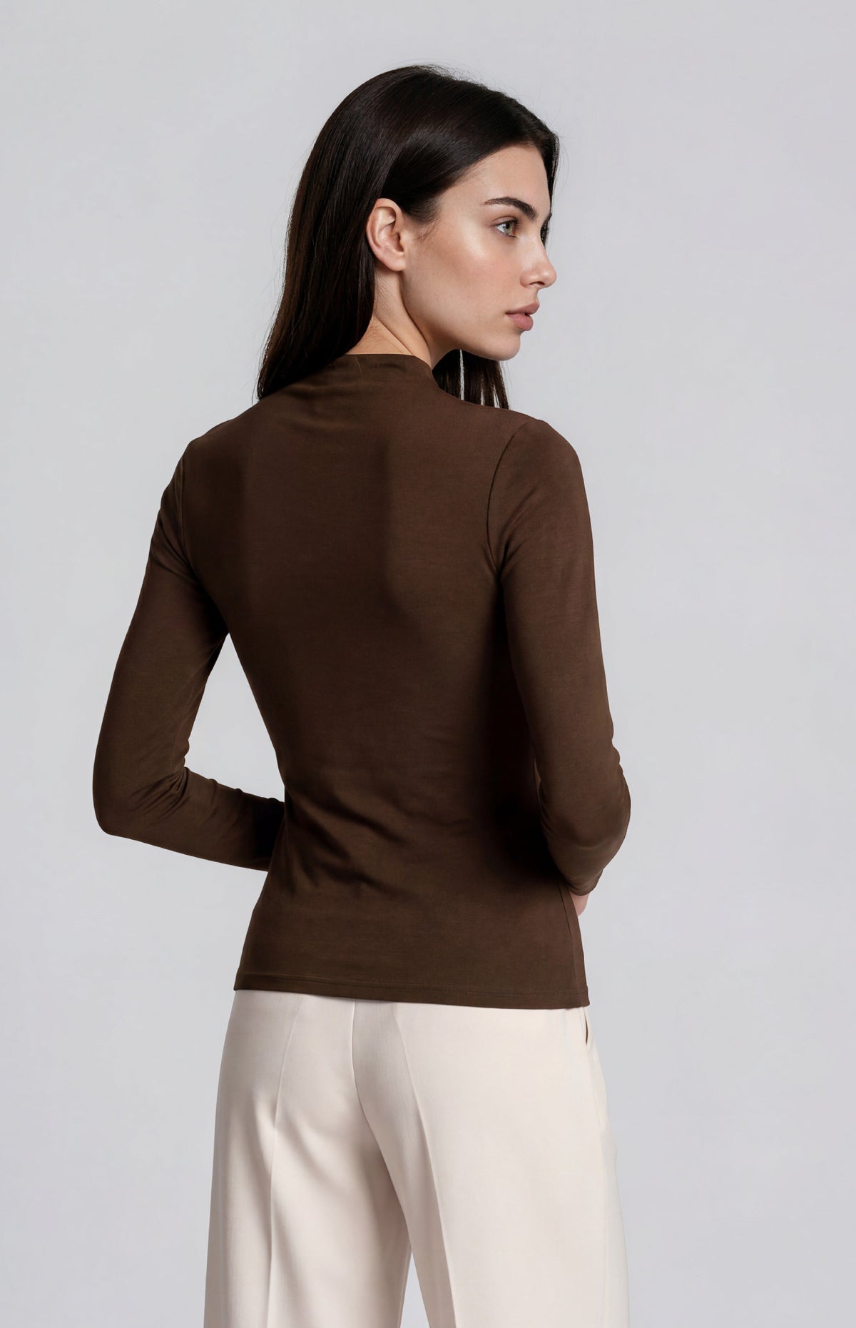 Margot Long Sleeve Top - Espresso