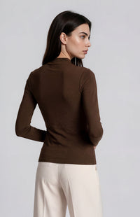 Margot Long Sleeve Top - Espresso