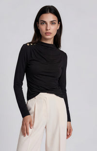 Margot Long Sleeve Top - Black