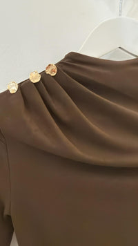 Margot Long Sleeve Top - Espresso
