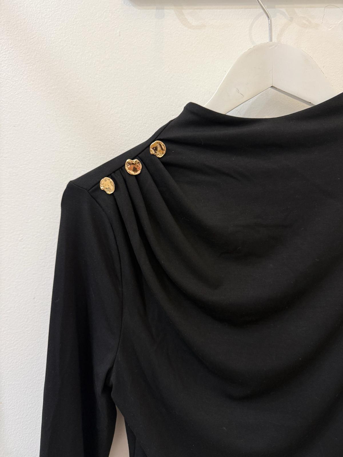 Margot Long Sleeve Top - Black