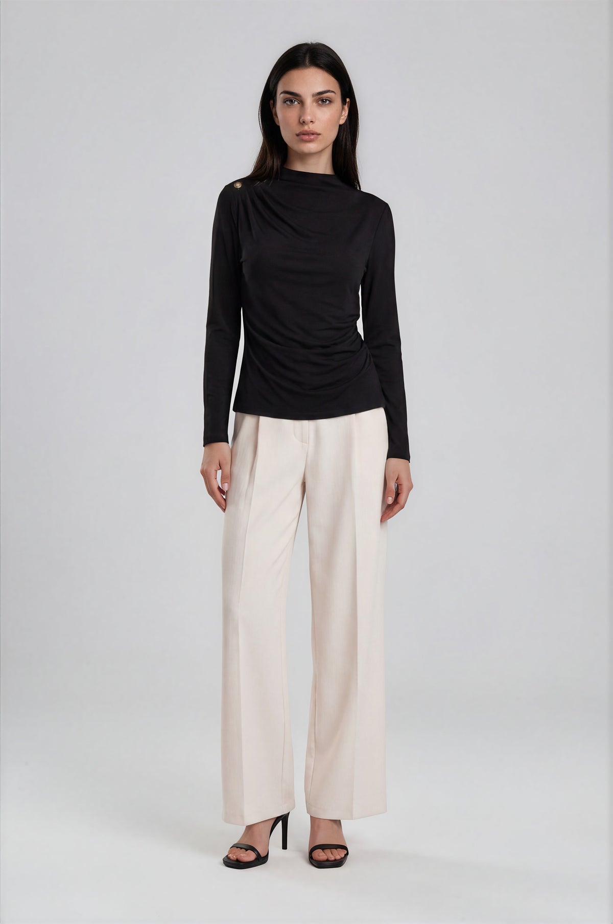 Margot Long Sleeve Top - Black