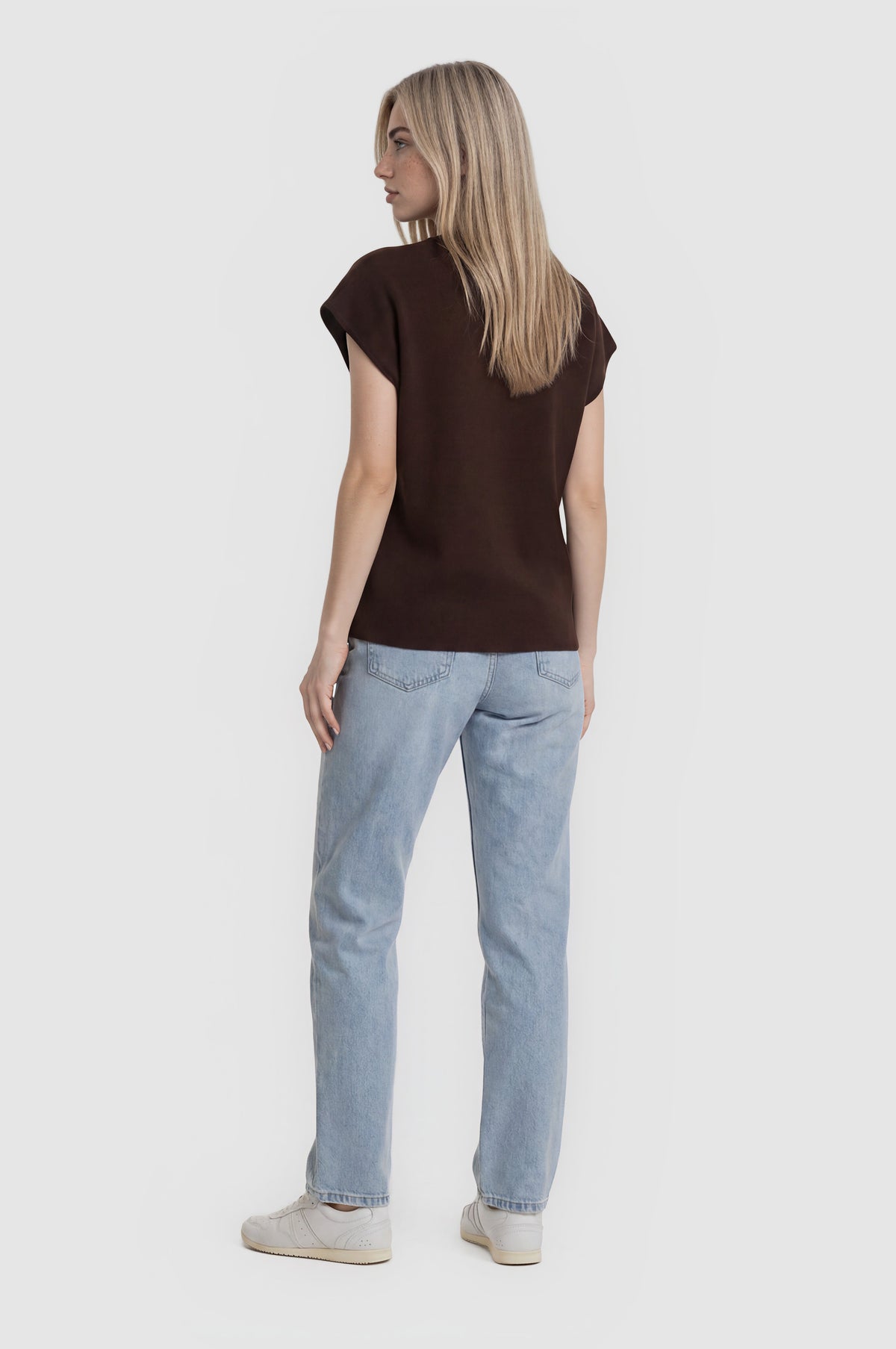 Grayson Short Sleeve Knit Top - Espresso