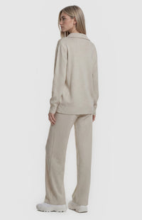 Kadie Jacket & Pants Knit Set - Bone