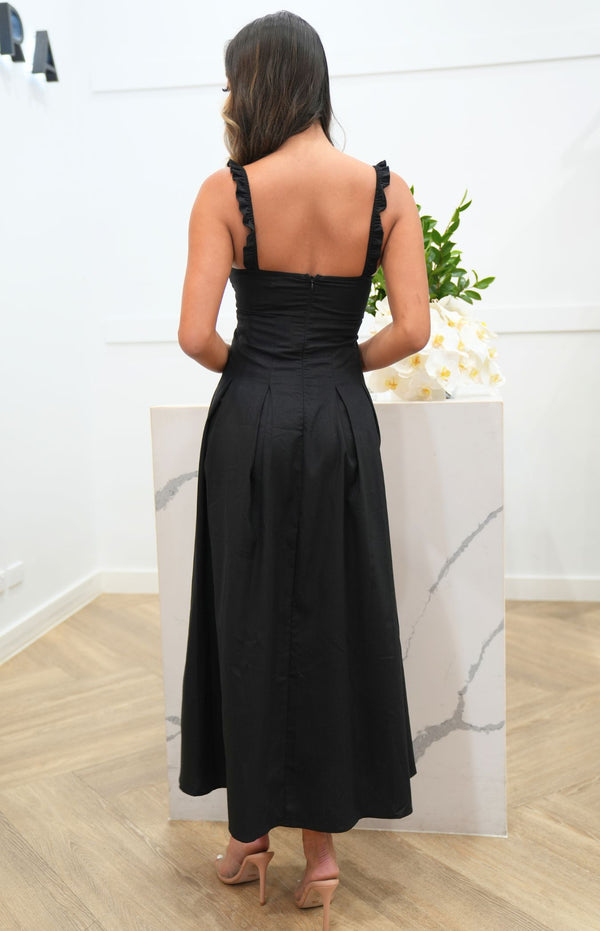 Leona Maxi Dress - Black