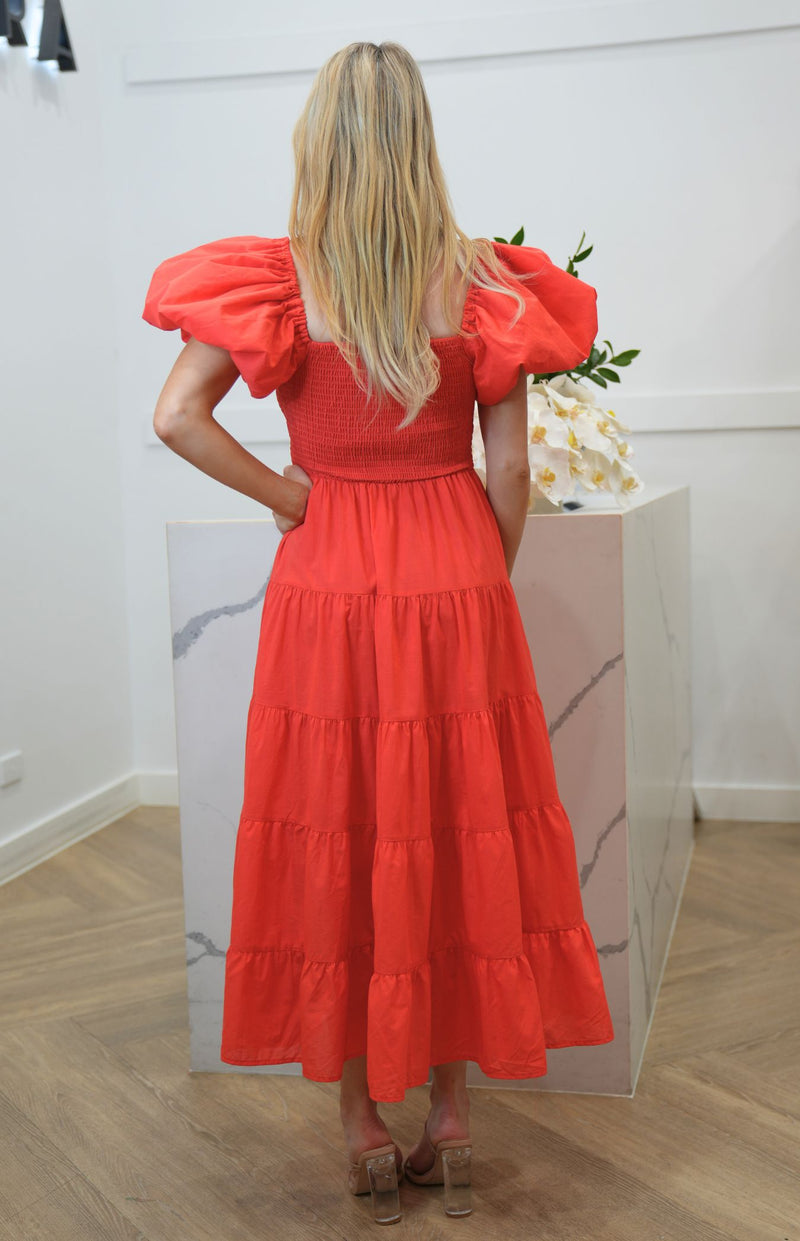 Sienna Dress - Red