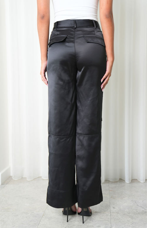 Larissa Cargo Pants - Black