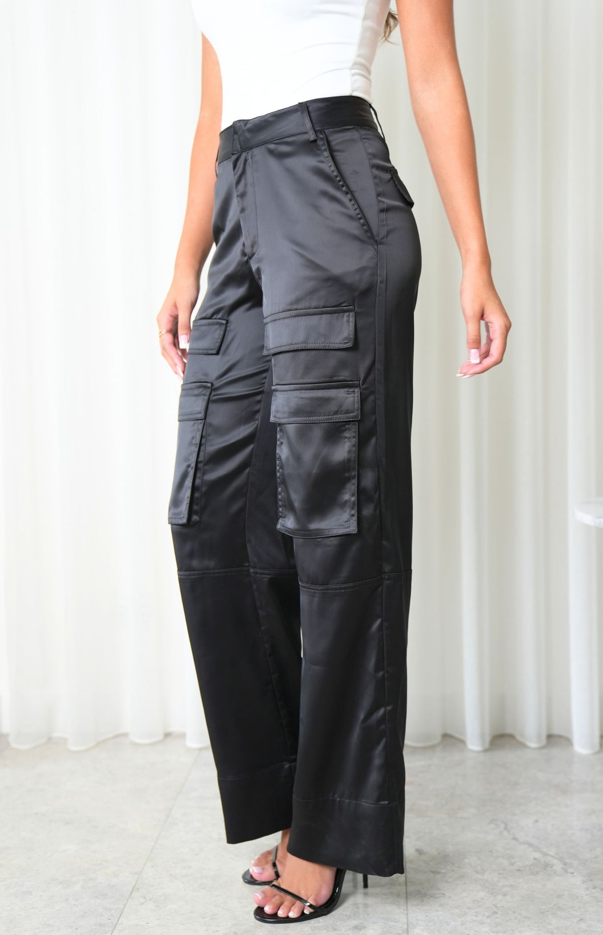 Larissa Cargo Pants - Black